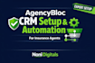 setup and automate agencybloc for insurance agents