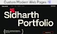 design and develop a modern website with animations
