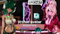 create custom vrchat, anime vrc avatar with rigging, unity setup and outfit