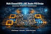 design multi channel rfid nfc pcb, antenna array, esp32 iot uart wifi ble rsp