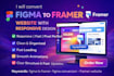 convert figma to framer website with responsive design