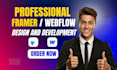 design redesign framer website, webflow website development, framer landing page