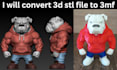 convert split slice color paint 3d stl to 3mf multicolor bambu lab for printing