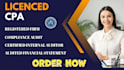prepare CPA audited financials statement and valuation