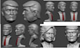 sculpt 3d character head model 3d head bust model 3d face articulated modelling