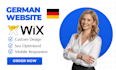 create german wix website