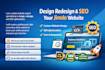 design redesign jimdo website and do jimdo seo for your business