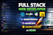 do custom website development as a full stack and frontend developer