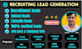 get recruitment leads from indeed, linkedin, zip recruiter