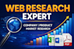 do web research company research and data collection