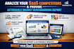 analyze your saas competitors and provide actionable market benchmarking report