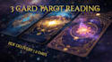 offer a 3 card past present future tarot and oracle reading