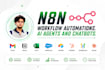 build n8n assistant and n8n whatsapp chatbot and automations