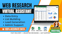 be your expert virtual assistant for web research and data entry