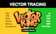 do professionally manual redraw vector tracing any logo or image