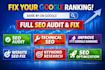 do a full SEO audit and fix website ranking issues