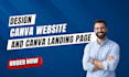 design canva website design landing page website design