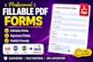 convert PDF, word or excel into fillable PDF forms