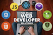 create responsive websites in html css javascript react nodejs nextjs