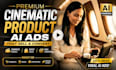 premium cinematic product ai ads