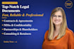 draft legal contracts, agreements and documents