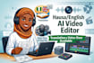 create stunning ai generated video ads in hausa and english