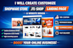 create customize shopware store jtl shop landing page website design