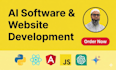 develop ai website, chatbot as full stuck developer