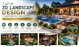 do 3d landscape design for backyard, front yard, deck, patio and pool