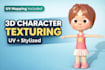 create professional stylized textures and uvs