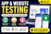 qa review and test ios app, website review, and android app user experience