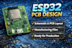 design custom esp32 pcb design