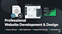 build a clean responsive website or react web app