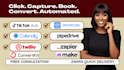 setup tiktok ads intercom calendly pipedrive twilio convertkit make zapier