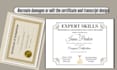 design a professional certificate, diploma, and academic transcript