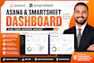 build and setup asana, smartsheet, clickup and notion dashboard for productivity