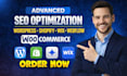 do onpage and technical SEO for wordpress, woocommerce, wix, webflow and shopify
