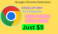 build chrome extension for automation, scalping bot, web automation