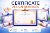 do professional award certificate design within 12 hours