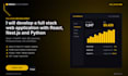 develop a full stack web application with react and python