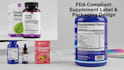 design fda compliant supplement label with facts panel and packaging
