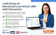 setup an advanced learndash lms with elementor for your online course