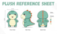create cute custom plushie reference sheet stuffed animal character ycg concept