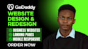 do godaddy website design,godaddy redesign, develop godaddy , godaddy expert