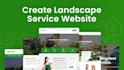 create lawn care website, landscaping, lawn mowing website, landscape website