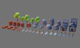 create 3d low poly game ready assets props and models for unity unreal engine