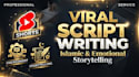write viral youtube shorts script islamic emotional content