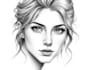 draw a detailed pencil or charcoal portrait