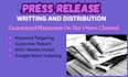 do press release writing and press release distribution