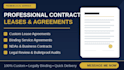 draft lease agreements, rental agreements, contracts, and service agreements